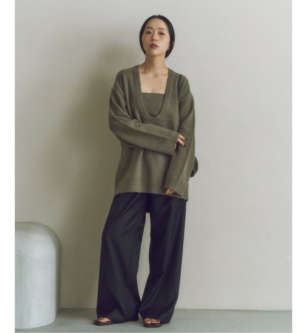 Plage「MY_worsted easyパンツ」|スラックス|