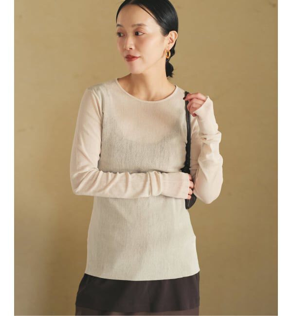 Plage「《追加》Mesh Sheer ロンT 5」|Tシャツ・カットソー|