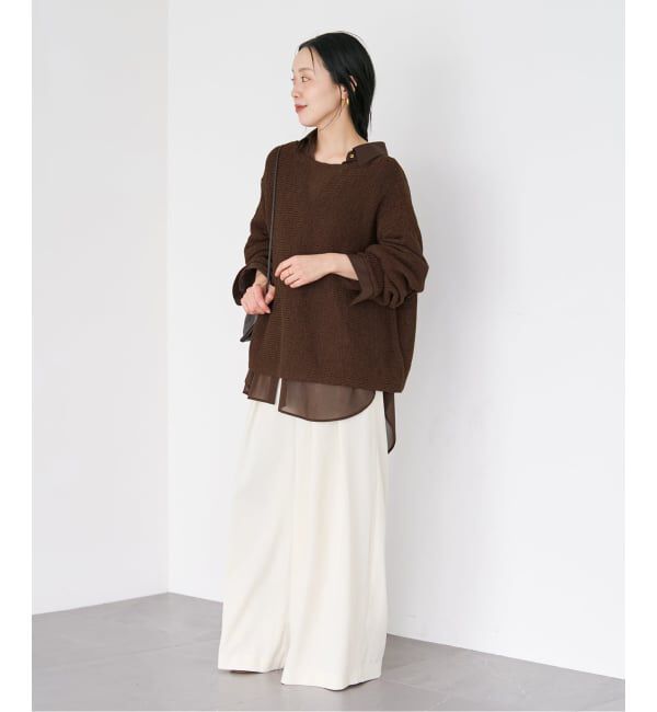 Plage「《追加》linen mix loose プルオーバー」|ニット・セーター|