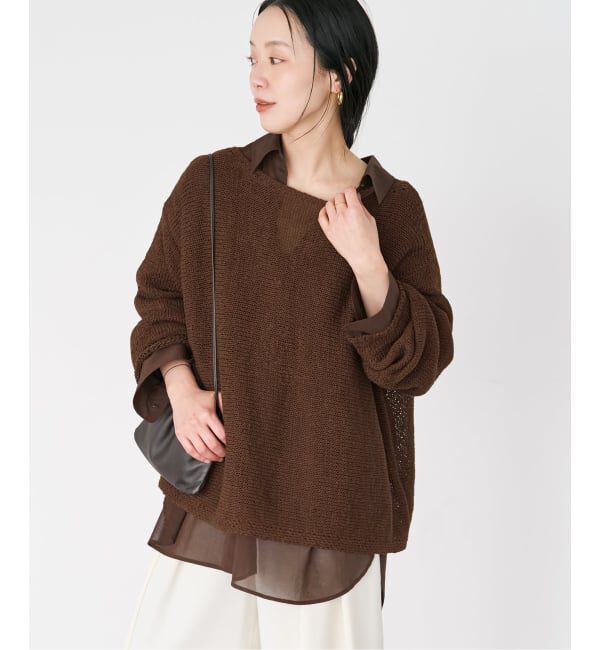 Plage「《追加》linen mix loose プルオーバー」|ニット・セーター|