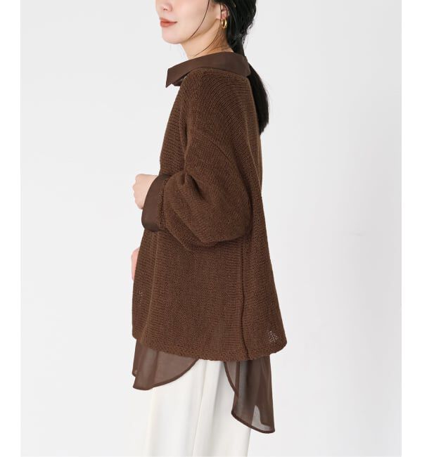 Plage「《追加》linen mix loose プルオーバー」|ニット・セーター|