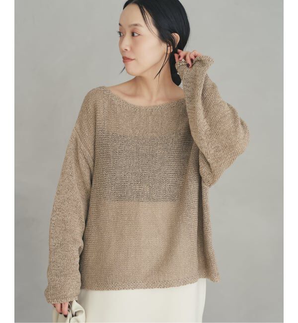 Plage「《追加》linen mix loose プルオーバー」|ニット・セーター|