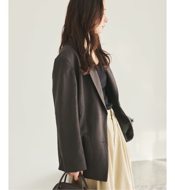 Plage「sandy linen 混 ジャケット」|テーラードジャケット|