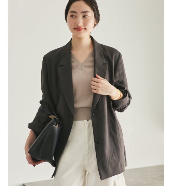 Plage「sandy linen 混 ジャケット」|テーラードジャケット|