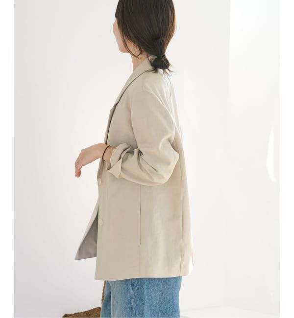 Plage「sandy linen 混 ジャケット」|テーラードジャケット|