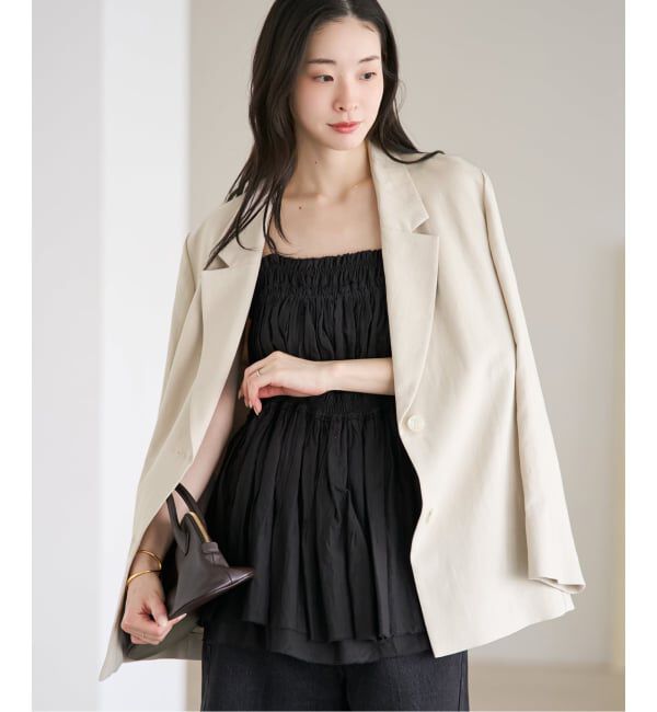 Plage「sandy linen 混 ジャケット」|テーラードジャケット|