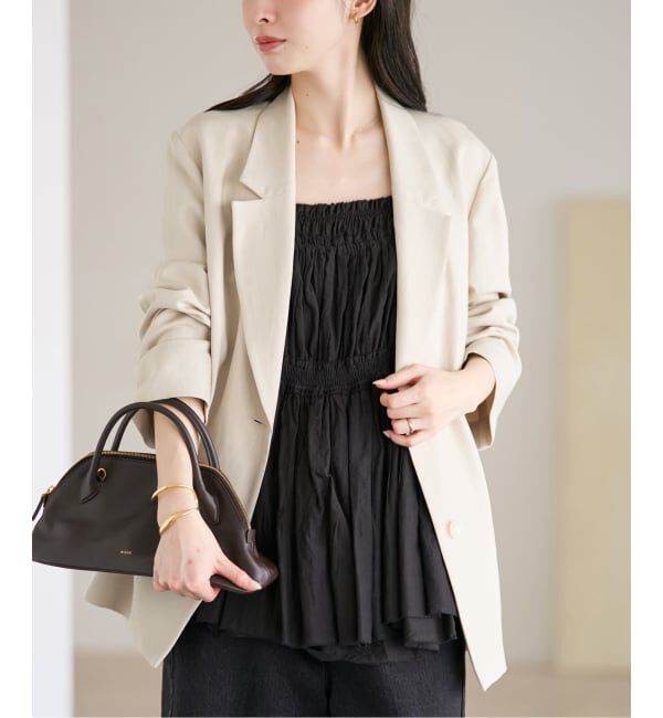 Plage「sandy linen 混 ジャケット」|テーラードジャケット|