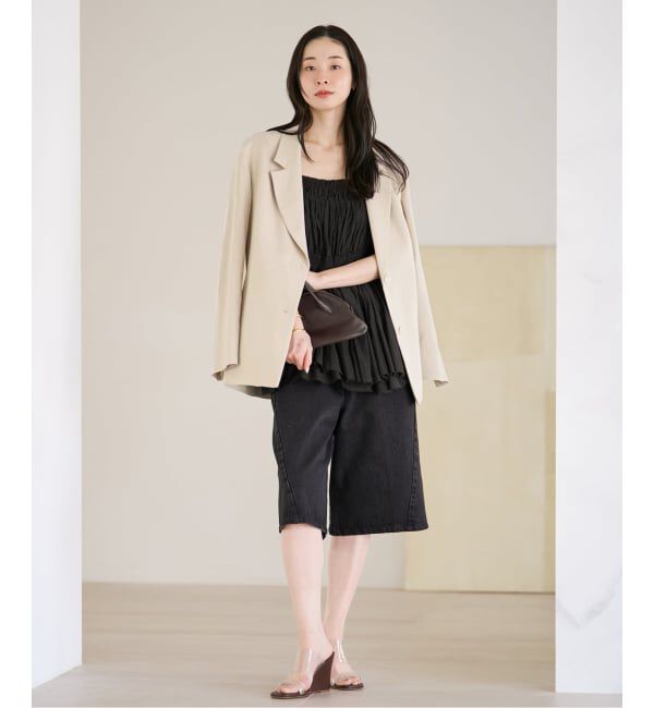 Plage「sandy linen 混 ジャケット」|テーラードジャケット|