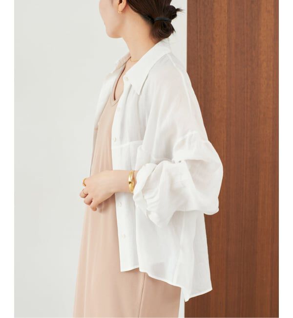 Plage「《追加予約》RAMIE LYOCELL CROPPED シャツ 2」|シャツ・ブラウス|