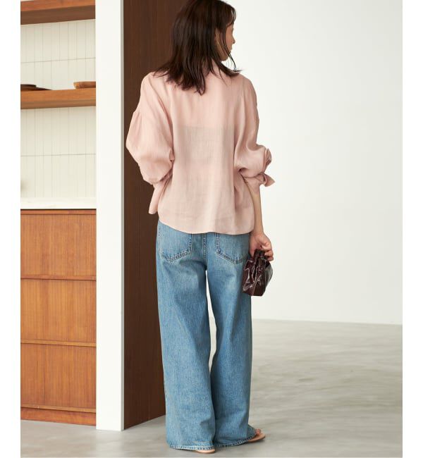 Plage「《追加予約》RAMIE LYOCELL CROPPED シャツ 2」|シャツ・ブラウス|