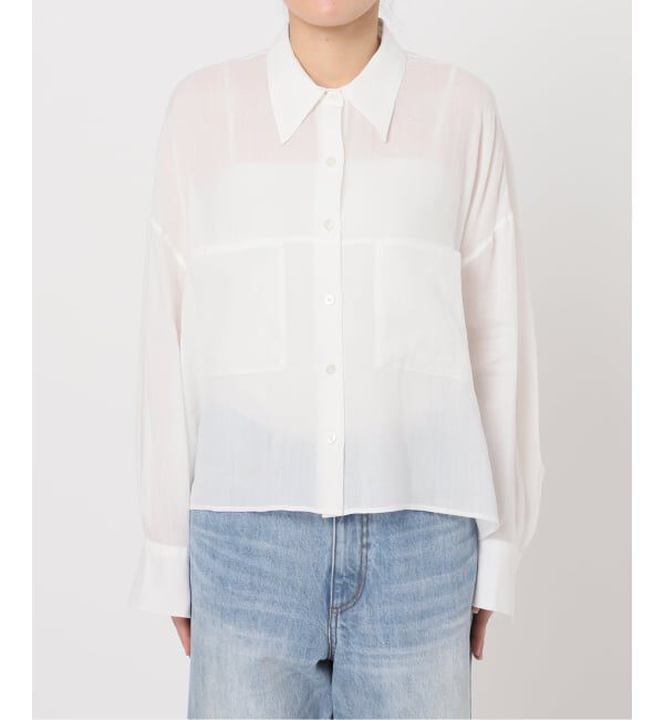 Plage「《追加予約》RAMIE LYOCELL CROPPED シャツ 2」|シャツ・ブラウス|