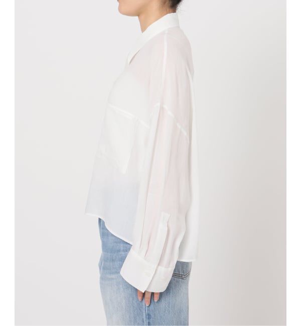 Plage「《追加予約》RAMIE LYOCELL CROPPED シャツ 2」|シャツ・ブラウス|
