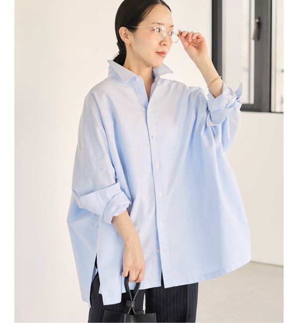 Plage「《追加》OX Poncho シャツ」|シャツ・ブラウス|サックスブルー