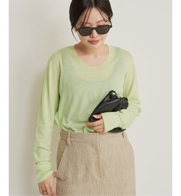 Plage「R&rsquo;IAM KNIT LONG TEE」|ニット・セーター|