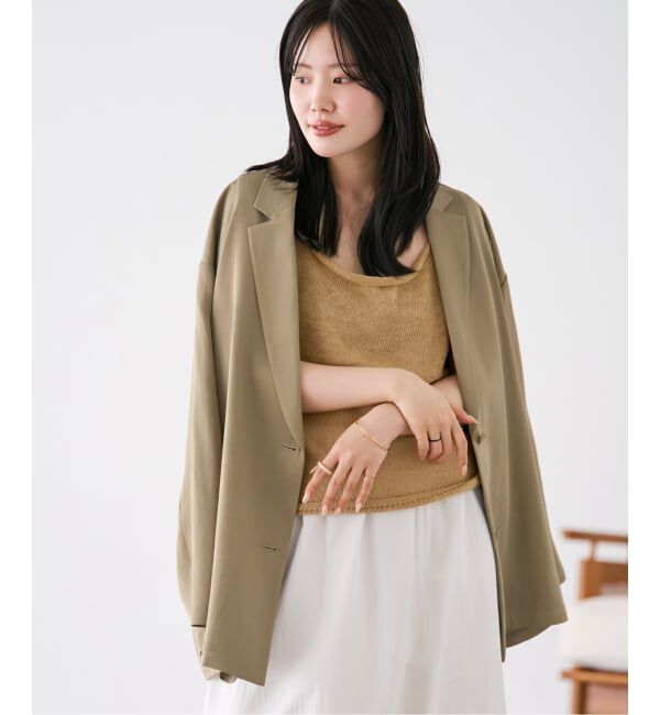 Plage「《予約》fibril linen混 relax ジャケット」|テーラードジャケット|