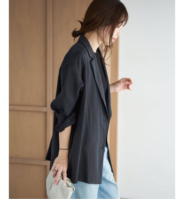 Plage「《予約》fibril linen混 relax ジャケット」|テーラードジャケット|