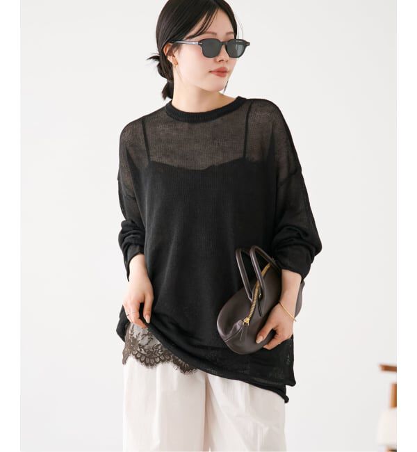 Plage「Linen/ny long プルオーバー」|ニット・セーター|