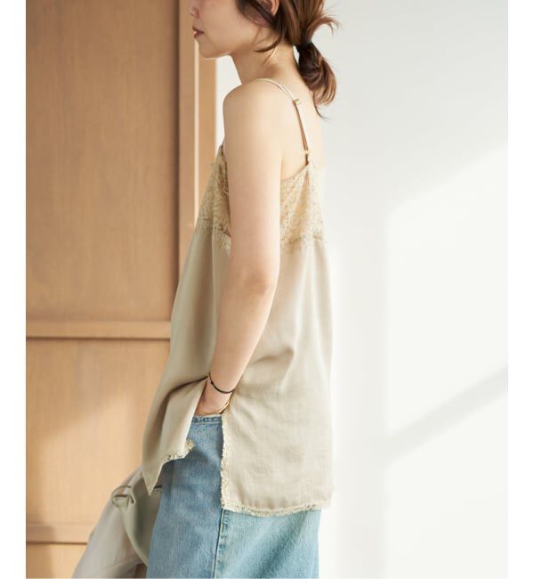 Plage「Linen mix lace キャミソール」|キャミソール|