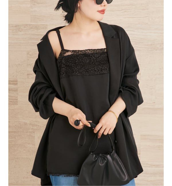 Plage「Linen mix lace キャミソール」|キャミソール|