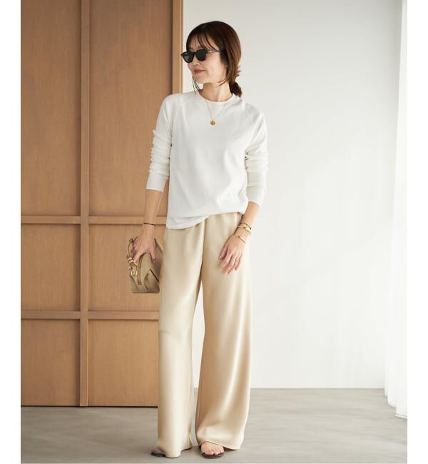 Plage「《追加》premiumフライス long Tシャツ」|Tシャツ・カットソー|