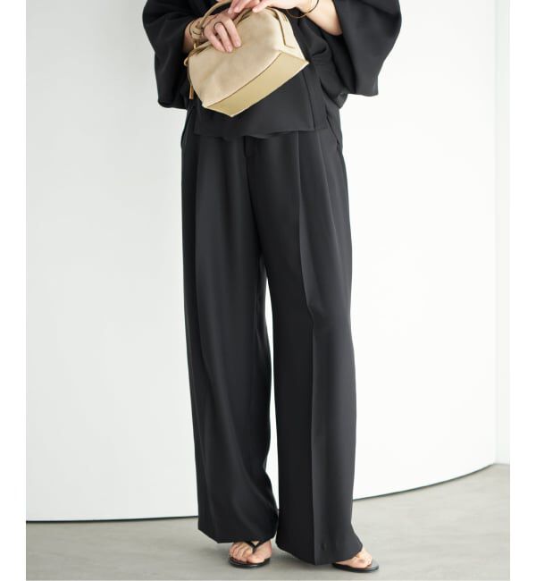 Plage「《予約》2 Tuck Elegant パンツ」|スラックス|