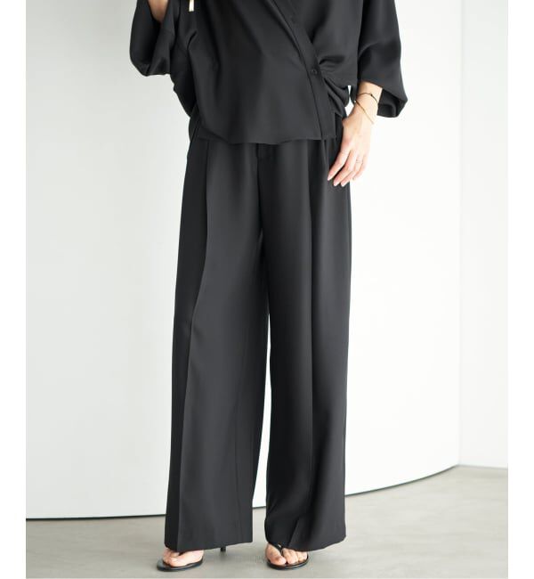 Plage「《予約》2 Tuck Elegant パンツ」|スラックス|