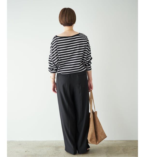 Plage「《予約》2 Tuck Elegant パンツ」|スラックス|