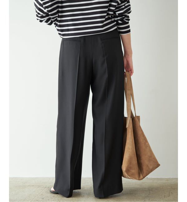 Plage「《予約》2 Tuck Elegant パンツ」|スラックス|