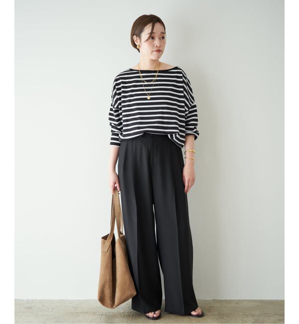 Plage「《予約》2 Tuck Elegant パンツ」|スラックス|
