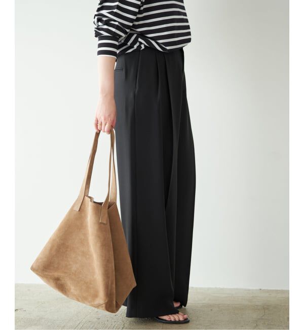 Plage「《予約》2 Tuck Elegant パンツ」|スラックス|