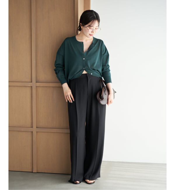 Plage「《予約》2 Tuck Elegant パンツ」|スラックス|