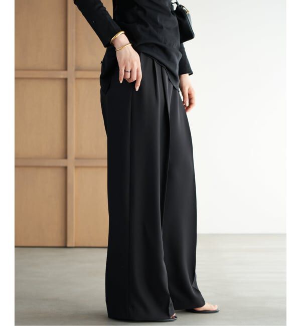 Plage「《予約》2 Tuck Elegant パンツ」|スラックス|