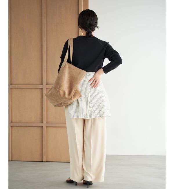 Plage「《予約》2 Tuck Elegant パンツ」|スラックス|