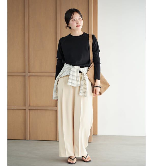 Plage「《予約》2 Tuck Elegant パンツ」|スラックス|