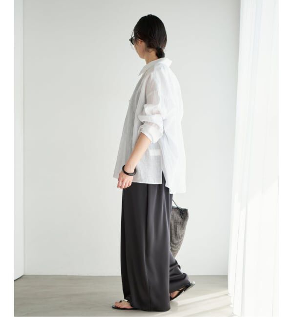 Plage「《予約》dull satin パンツドレス」|オールインワン|