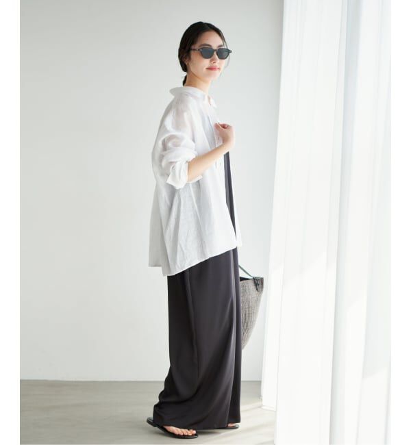 Plage「《予約》dull satin パンツドレス」|オールインワン|