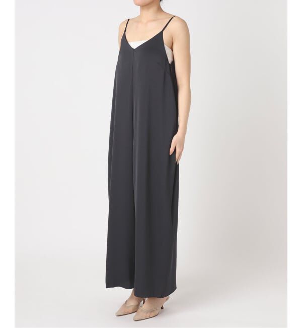 Plage「《予約》dull satin パンツドレス」|オールインワン|