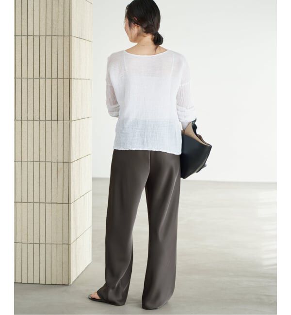 Plage「《予約》Satin Bias Relax パンツ」|その他|