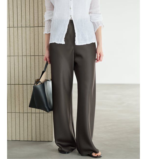 Plage「《予約》Satin Bias Relax パンツ」|その他|