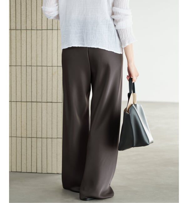 Plage「《予約》Satin Bias Relax パンツ」|その他|