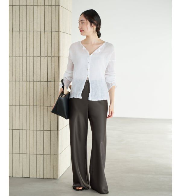 Plage「《予約》Satin Bias Relax パンツ」|その他|