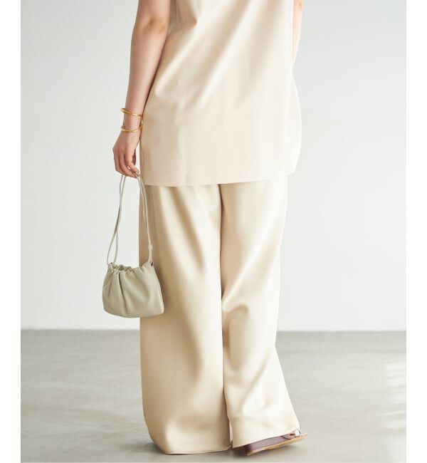 Plage「《予約》Satin Bias Relax パンツ」|その他|