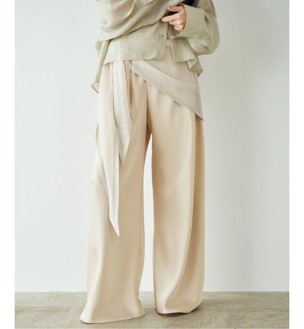 Plage「《予約》Satin Bias Relax パンツ」|その他|