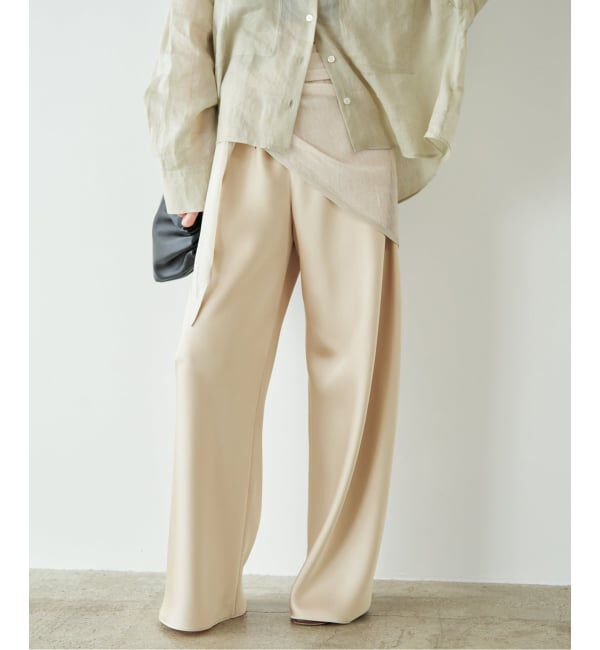 Plage「《予約》Satin Bias Relax パンツ」|その他|