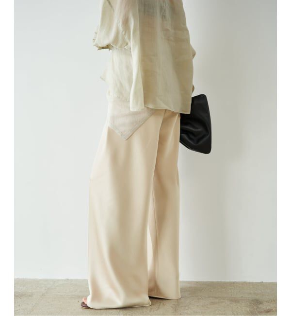 Plage「《予約》Satin Bias Relax パンツ」|その他|