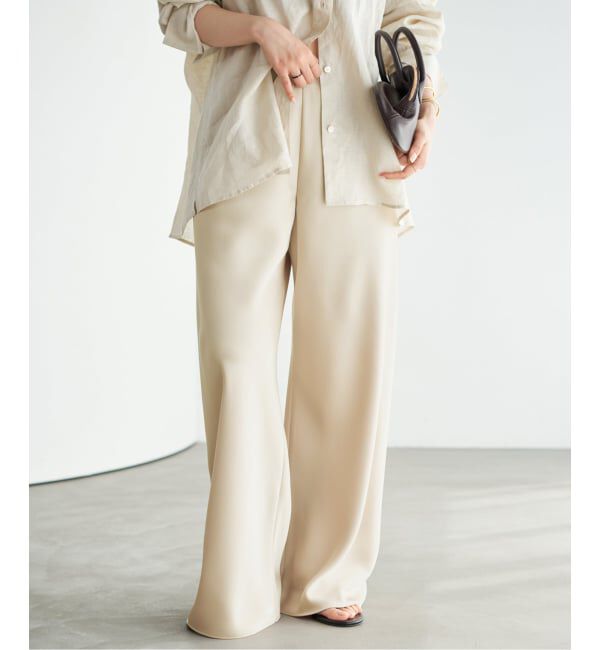 Plage「《予約》Satin Bias Relax パンツ」|その他|