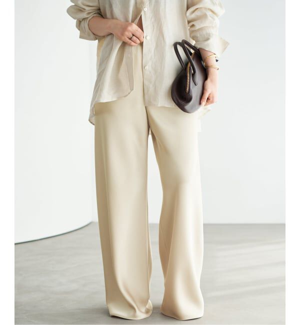 Plage「《予約》Satin Bias Relax パンツ」|その他|