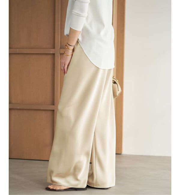 Plage「《予約》Satin Bias Relax パンツ」|その他|