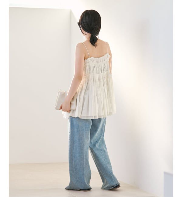 Plage「IND VOIL TACK キャミソール」|キャミソール|