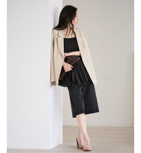 Plage「IND VOIL TACK キャミソール」|キャミソール|